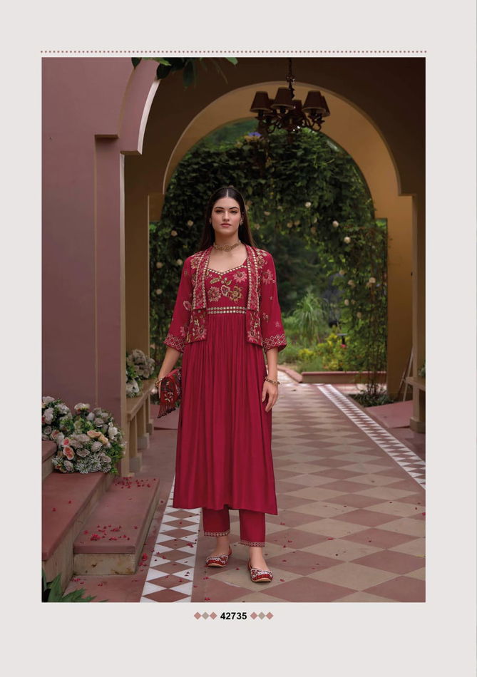 Safar By Kailee Viscose Silk Designer Wedding Wear Readymade Suits Exporters In India